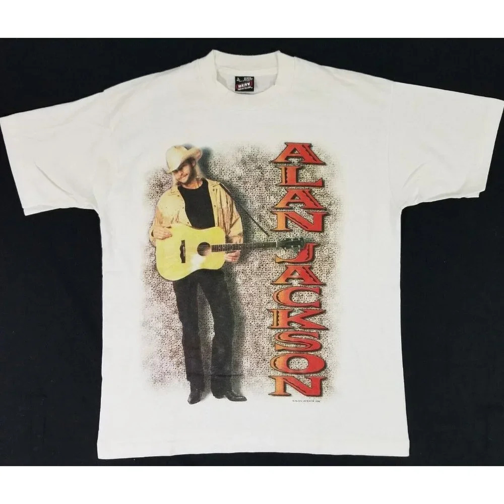 Vintage ALAN JACKSON Country Comfort 1995 Concert Tour Double Side Shirt Adult L - Picture 2 of 9